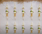 Tota Phool Ghanti Decorative Hanging with Parrot & Floral Design – Pack of 10